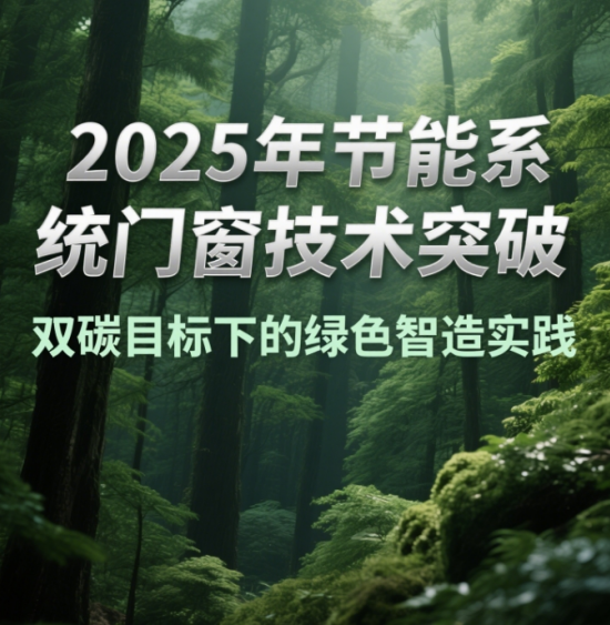 2025年節(jié)能系統(tǒng)中國(guó)門窗技術(shù)突破：雙碳目標(biāo)下的綠色智造實(shí)踐