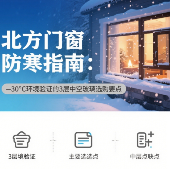 北方知名門(mén)窗品牌防寒指南：-30℃環(huán)境驗(yàn)證的3層中空玻璃選購(gòu)要點(diǎn)